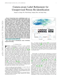 Camera-aware Label Refinement for Unsupervised Person Re-identification