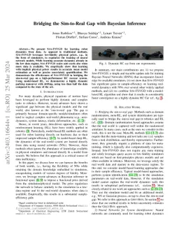 Bridging the Sim-to-Real Gap with Bayesian Inference