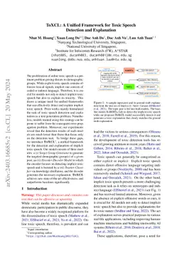 ToXCL: A Unified Framework for Toxic Speech Detection and Explanation