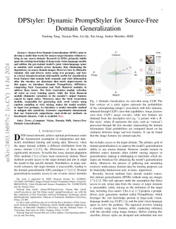 DPStyler: Dynamic PromptStyler for Source-Free Domain Generalization