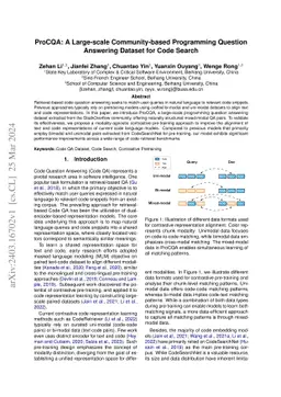 ProCQA: A Large-scale Community-based Programming Question Answering
  Dataset for Code Search