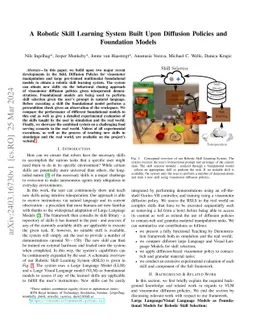A Robotic Skill Learning System Built Upon Diffusion Policies and
  Foundation Models