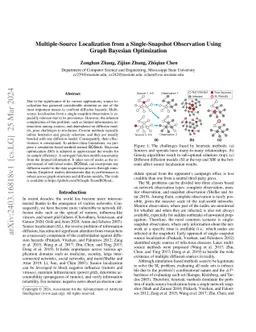 Multiple-Source Localization from a Single-Snapshot Observation Using
  Graph Bayesian Optimization