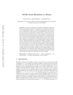 SCOD: From Heuristics to Theory