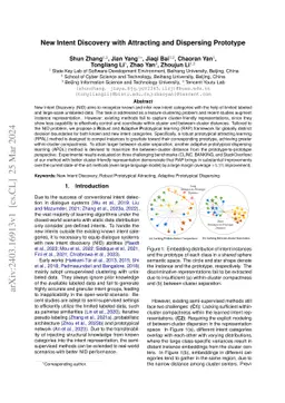 New Intent Discovery with Attracting and Dispersing Prototype