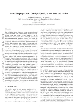 Backpropagation through space, time, and the brain
