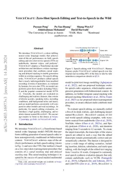 VoiceCraft: Zero-Shot Speech Editing and Text-to-Speech in the Wild