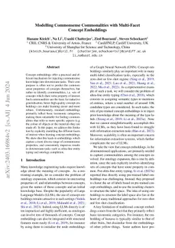 Modelling Commonsense Commonalities with Multi-Facet Concept Embeddings