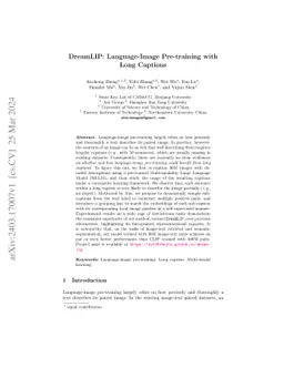 DreamLIP: Language-Image Pre-training with Long Captions