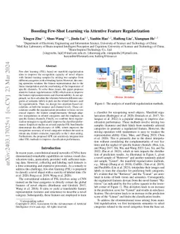 Boosting Few-Shot Learning via Attentive Feature Regularization