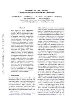 Attribute First, then Generate: Locally-attributable Grounded Text
  Generation