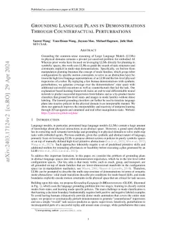 Grounding Language Plans in Demonstrations Through Counterfactual
  Perturbations