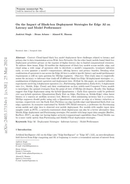 On the Impact of Black-box Deployment Strategies for Edge AI on Latency and Model Performance