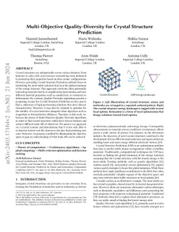 Multi-Objective Quality-Diversity for Crystal Structure Prediction