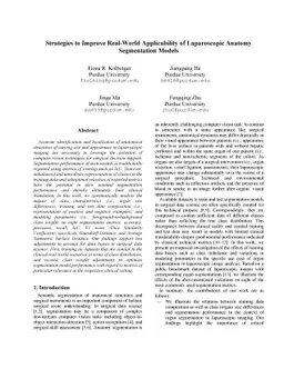 Strategies to Improve Real-World Applicability of Laparoscopic Anatomy
  Segmentation Models