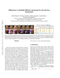 DiffusionAct: Controllable Diffusion Autoencoder for One-shot Face Reenactment