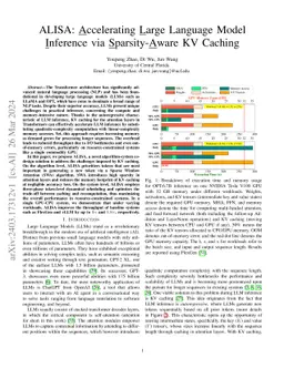 ALISA: Accelerating Large Language Model Inference via Sparsity-Aware KV
  Caching