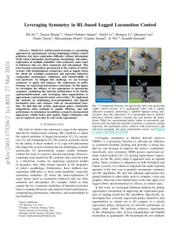 Leveraging Symmetry in RL-based Legged Locomotion Control