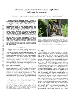 Staircase Localization for Autonomous Exploration in Urban Environments