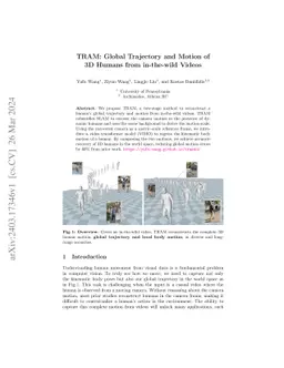 TRAM: Global Trajectory and Motion of 3D Humans from in-the-wild Videos