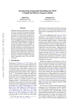 Incorporating Exponential Smoothing into MLP: A Simple but Effective
  Sequence Model