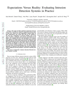 Expectations Versus Reality: Evaluating Intrusion Detection Systems in
  Practice