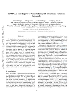 SeNM-VAE: Semi-Supervised Noise Modeling with Hierarchical Variational
  Autoencoder