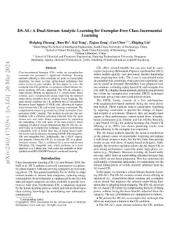DS-AL: A Dual-Stream Analytic Learning for Exemplar-Free
  Class-Incremental Learning