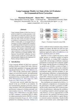 Large Language Models Are State-of-the-Art Evaluator for Grammatical
  Error Correction