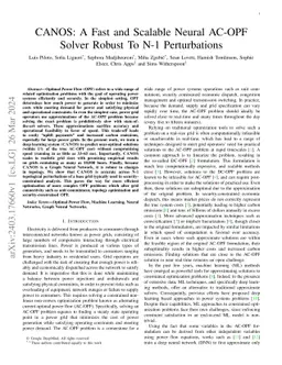 CANOS: A Fast and Scalable Neural AC-OPF Solver Robust To N-1
  Perturbations