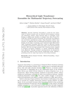 Hierarchical Light Transformer Ensembles for Multimodal Trajectory Forecasting