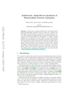 AniPortrait: Audio-Driven Synthesis of Photorealistic Portrait Animation