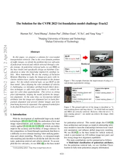 The Solution for the CVPR 2023 1st foundation model challenge-Track2