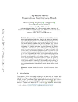 Tiny Models are the Computational Saver for Large Models