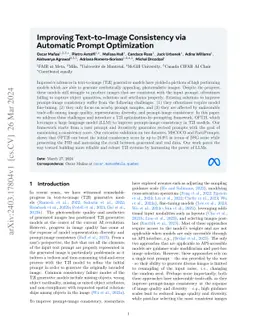 Improving Text-to-Image Consistency via Automatic Prompt Optimization