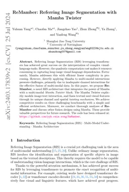 ReMamber: Referring Image Segmentation with Mamba Twister