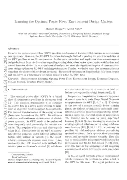 Learning the Optimal Power Flow: Environment Design Matters