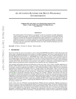 An AI-Native Runtime for Multi-Wearable Environments