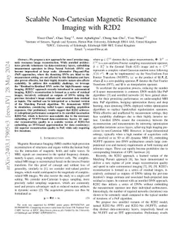 Scalable Non-Cartesian Magnetic Resonance Imaging with R2D2