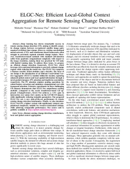 ELGC-Net: Efficient Local-Global Context Aggregation for Remote Sensing
  Change Detection