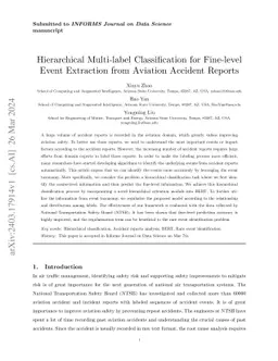 Hierarchical Multi-label Classification for Fine-level Event Extraction
  from Aviation Accident Reports