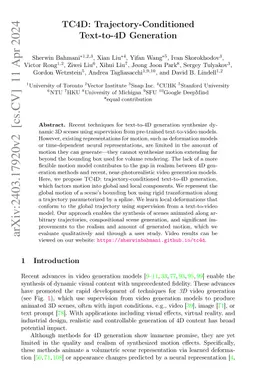 TC4D: Trajectory-Conditioned Text-to-4D Generation