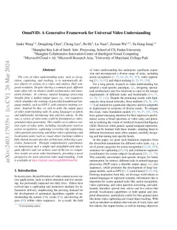 OmniVid: A Generative Framework for Universal Video Understanding