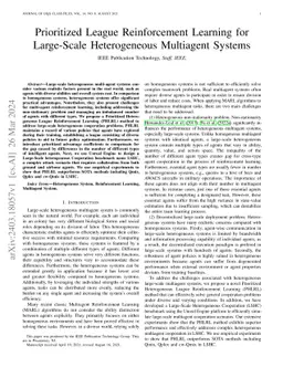 Prioritized League Reinforcement Learning for Large-Scale Heterogeneous
  Multiagent Systems