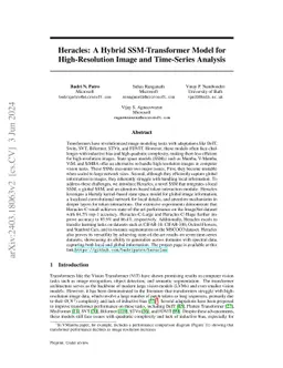 Heracles: A Hybrid SSM-Transformer Model for High-Resolution Image and
  Time-Series Analysis