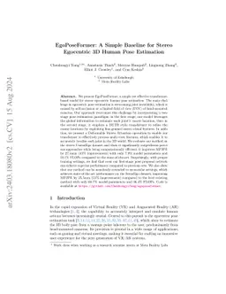 EgoPoseFormer: A Simple Baseline for Egocentric 3D Human Pose Estimation