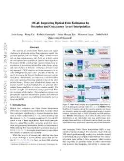 OCAI: Improving Optical Flow Estimation by Occlusion and Consistency
  Aware Interpolation