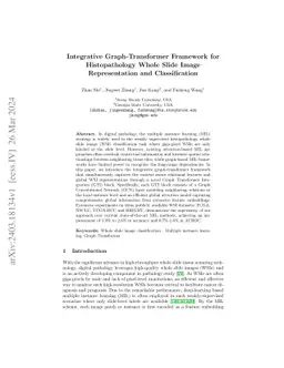 Integrative Graph-Transformer Framework for Histopathology Whole Slide
  Image Representation and Classification