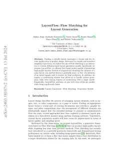 LayoutFlow: Flow Matching for Layout Generation