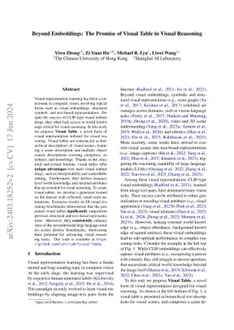 Beyond Embeddings: The Promise of Visual Table in Visual Reasoning
